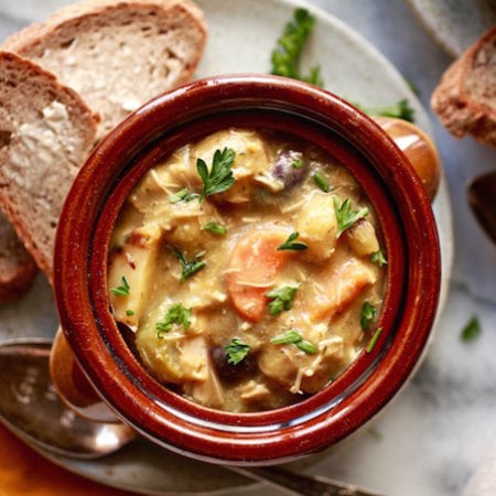 30-Minute Herbed Chicken & Potato Stew via Nutrition in the Kitch
