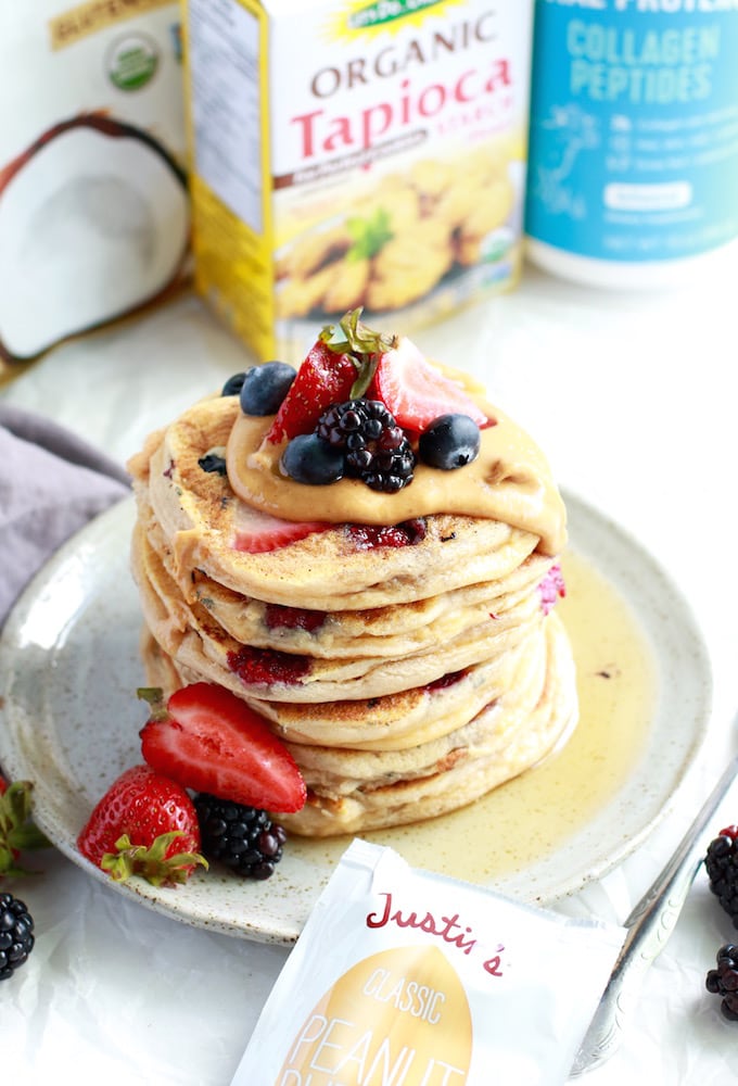 Bumbleberry Paleo Protein Pancakes & My Fave ToGo PostWorkout Snacks