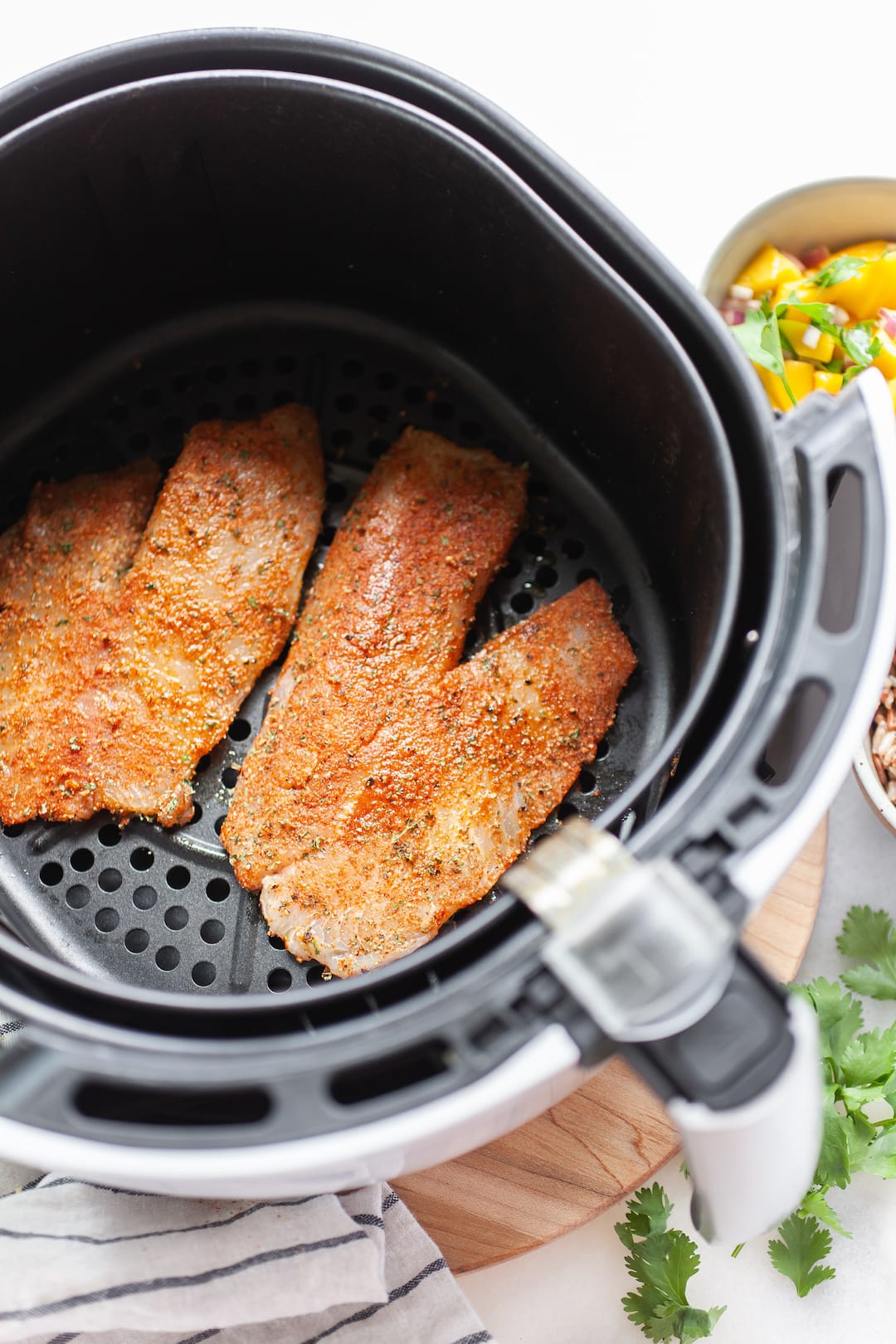 Air Fryer Glazed Tilapia Bowls - Life is Sweeter By Design