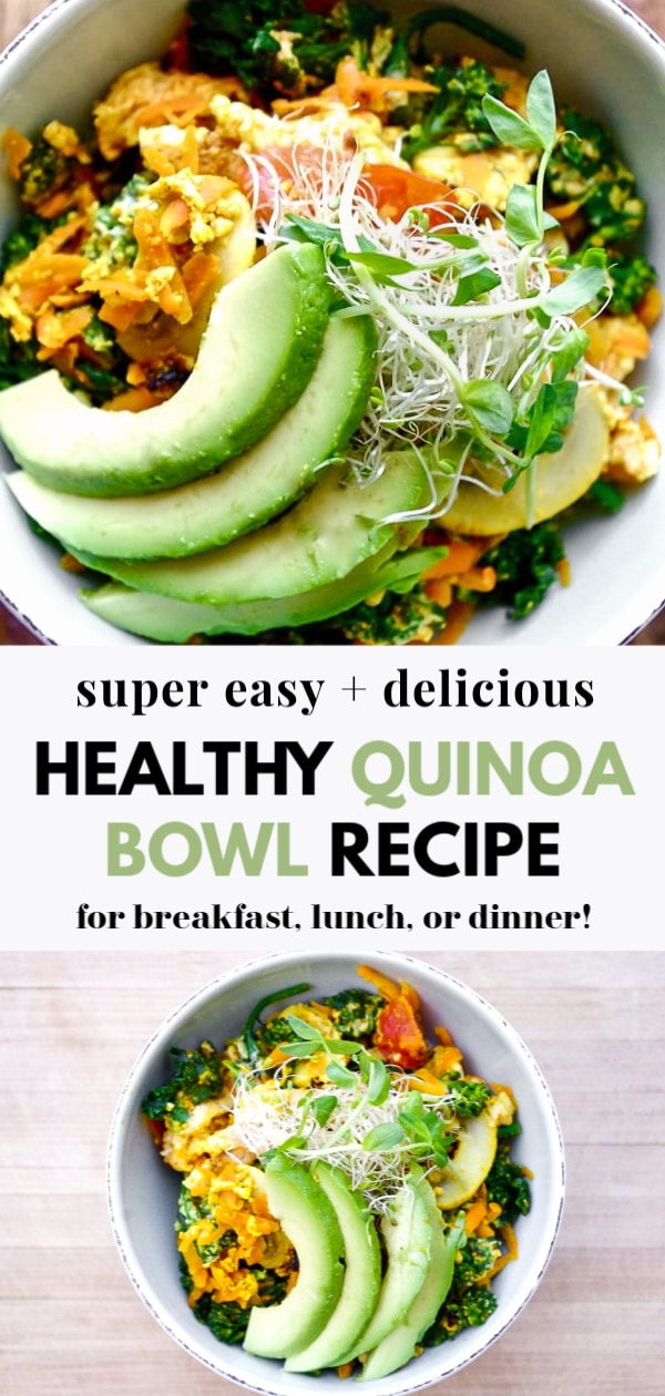 The Zen Quinoa Bowl Nutrition In The Kitch