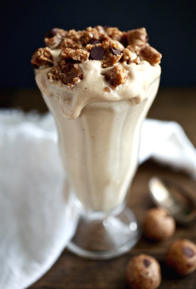 Healthy ChocolateChip CookieDough Protein "Blizzard" Nutrition in