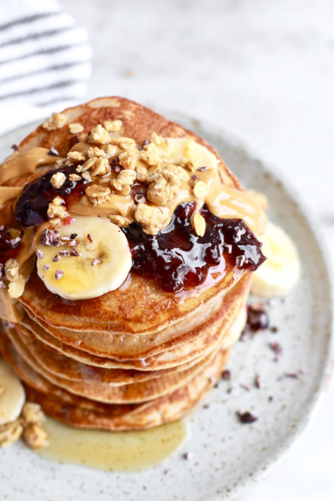 Köstliche Paleo-Bananen-Pfannkuchen mit 4 Zutaten