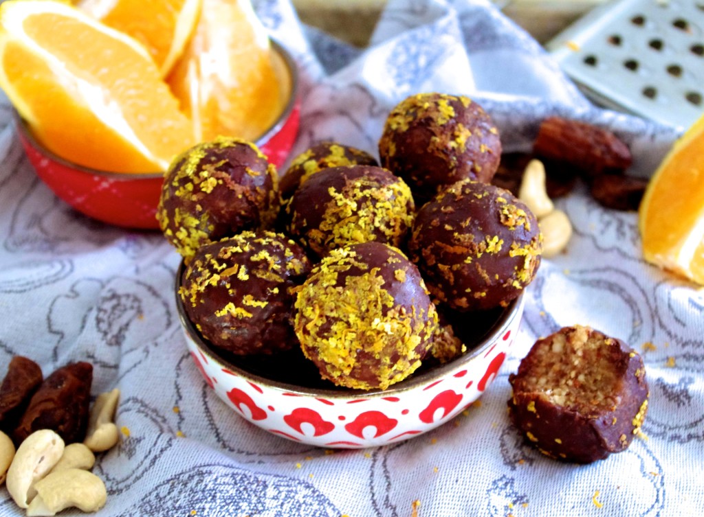 Christmas Chocolate Orange Balls Nutrition in the Kitch