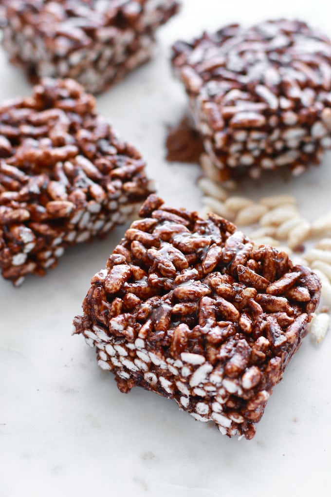 Healthy Rice Crispy (Krispie) Treats with Cocoa | Nutrition in the Kitch