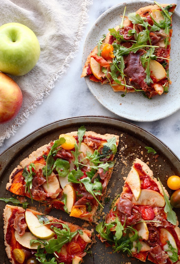 Ham N Apple Arugula Pizza Gf Df Nutrition In The Kitch