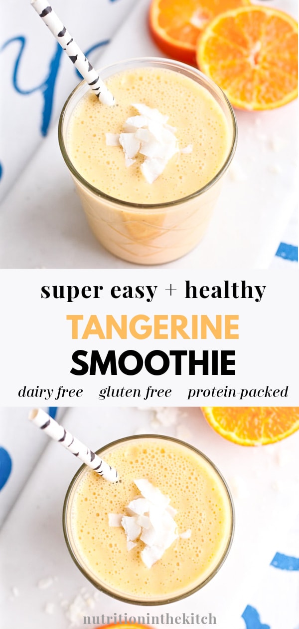 Tasty Tangerine Smoothie Nutrition in the Kitch