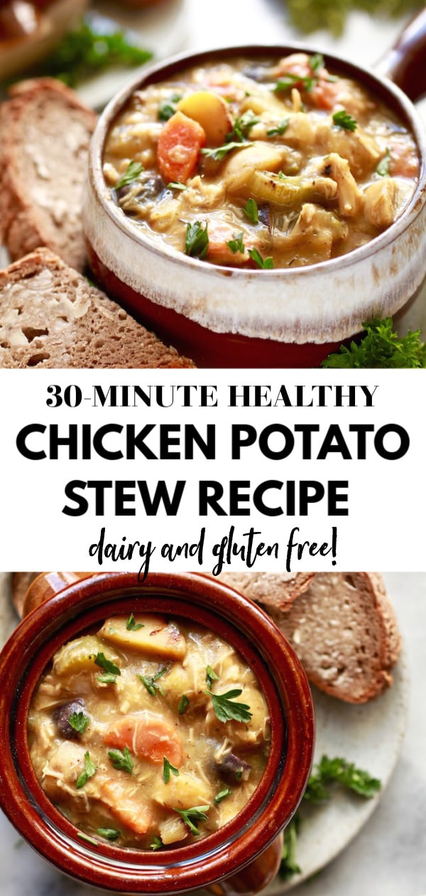 30-Minute Herbed Chicken & Potato Stew | Nutrition in the Kitch