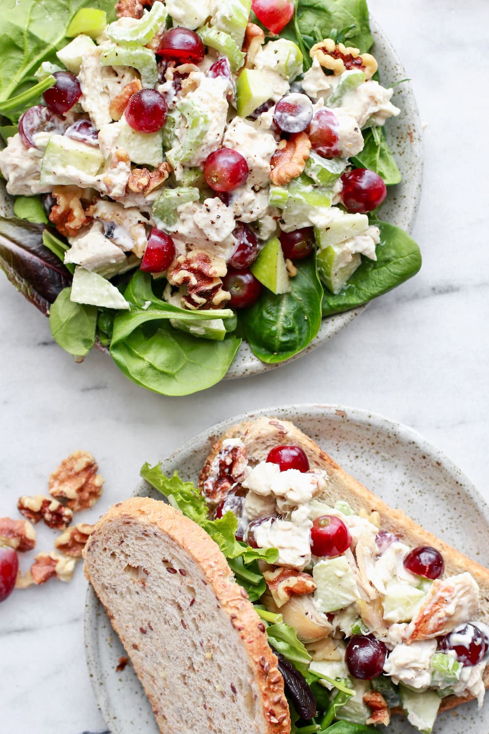 Unreal Healthy Chicken Waldorf Salad Recipe | Nutrition in the Kitch