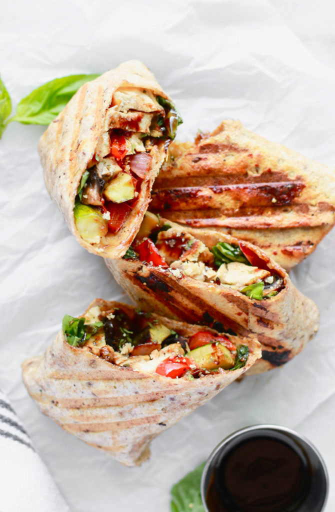 Healthy Grilled Chicken and Veggie Wrap | Nutrition in the Kitch