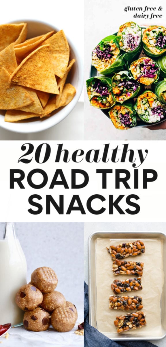 healthy road trip snacks at gas station