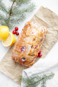 The Best Healthy Cranberry Lemon Loaf Pound Cake