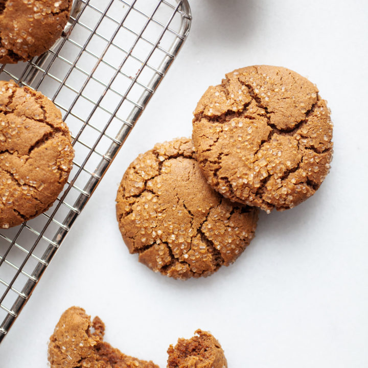 Healthier Chewy Ginger Molasses Cookies Nutrition In The Kitch