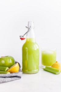 Make this easy, healthy, and simple celery juice recipe in the vitamix or blender (no need for juicers!) to enjoy as the best refreshing beverage, for skin, to detox, for weight loss, or just to get extra nutrients in the mornings, or during the day when you need some hydration!