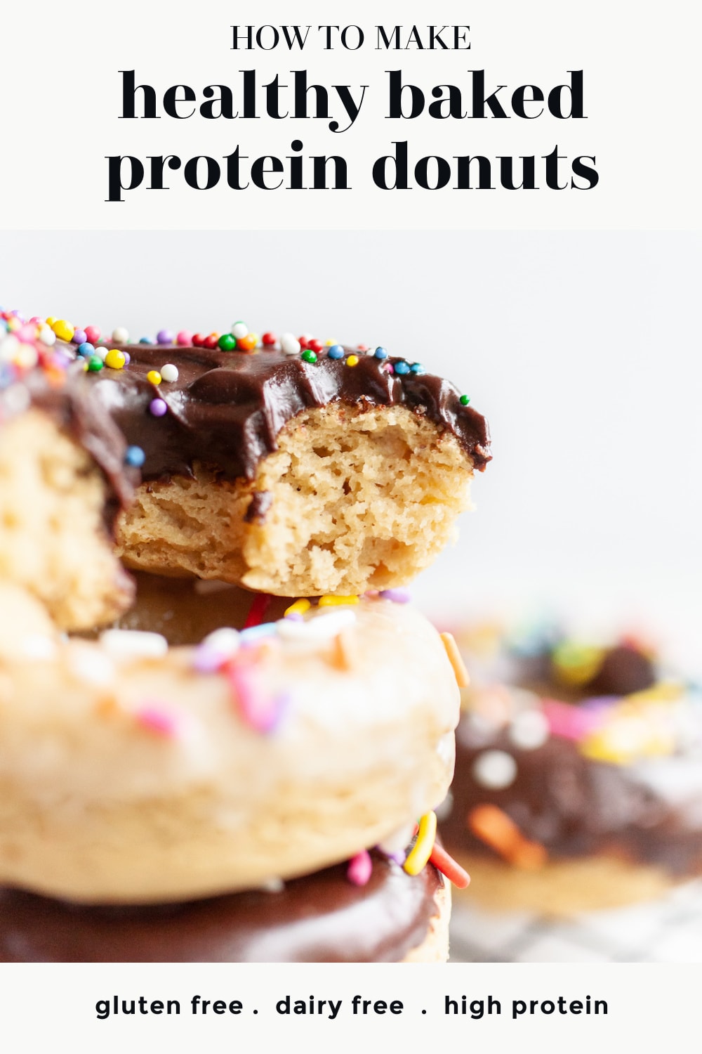 Easy Protein Donuts healthy, gluten free, dairy free!