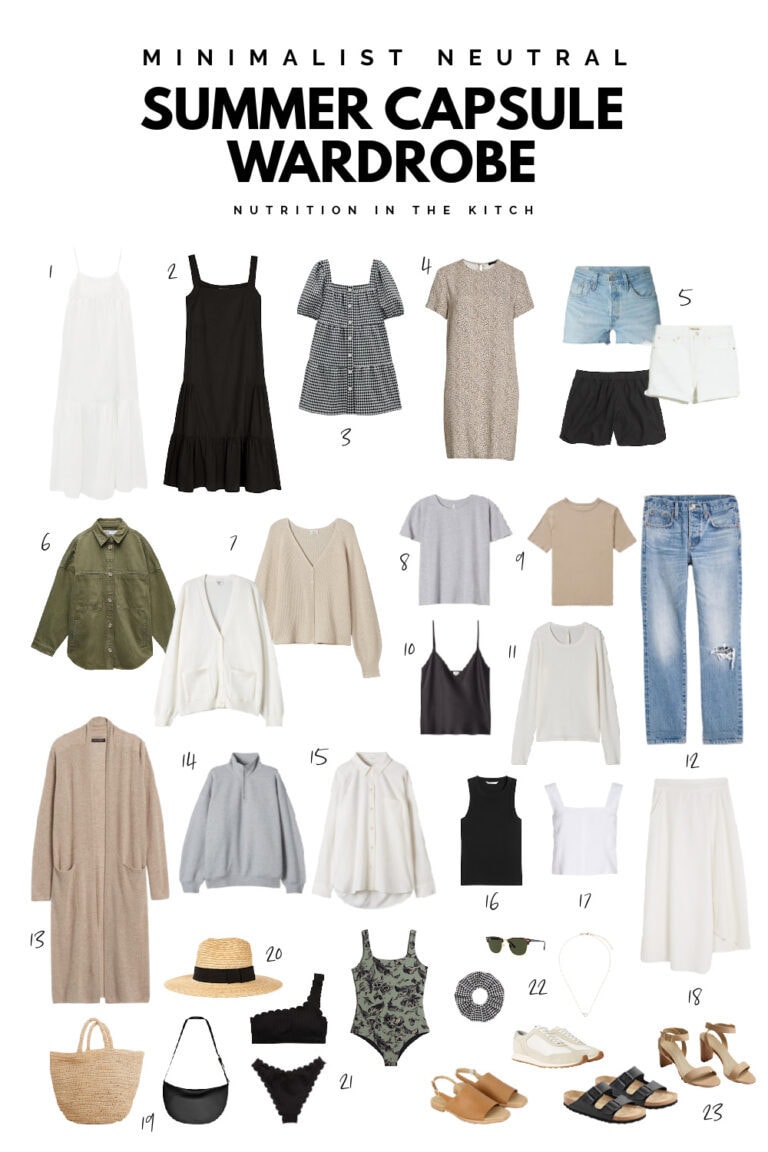 Simple Summer Capsule Wardrobe | minimal, neutral, practical!