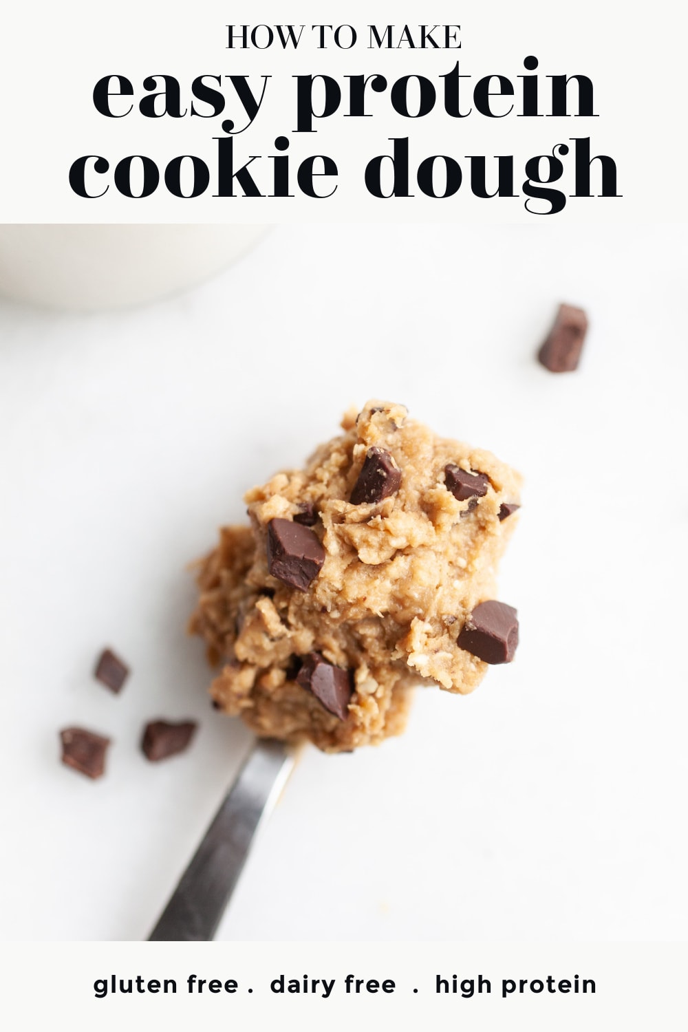 Easy Protein Cookie Dough | quick, gluten free, healthy!